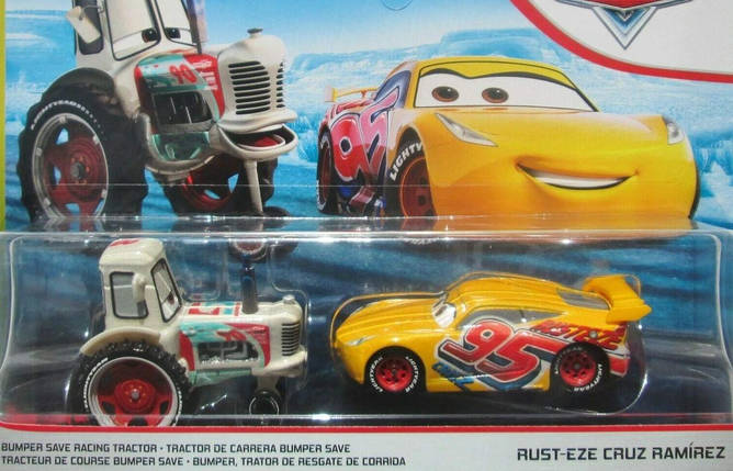 Тачки: Гоночний трактор і Круз Рамірез (Disney Pixar Cars Racing Tractor and Cruz Ramirez) від Mattel, фото 2