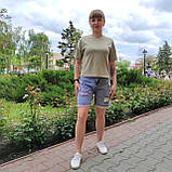 Шорти Redmoon жіночі джинсові бермуди рвані яскраві без стрейчу 26 сіро блакитні, фото 7