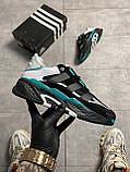 Чоловічі кросівки Adidas Niteball Black FW2477 Sub Green, чорні кросівки адідас найтбол, фото 2