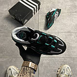 Чоловічі кросівки Adidas Niteball Black FW2477 Sub Green, чорні кросівки адідас найтбол, фото 3