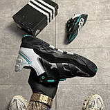 Чоловічі кросівки Adidas Niteball Black FW2477 Sub Green, чорні кросівки адідас найтбол, фото 4