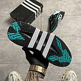 Чоловічі кросівки Adidas Niteball Black FW2477 Sub Green, чорні кросівки адідас найтбол, фото 5