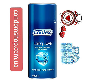 Інтимний гель-змазка Contex Long Love Лонг лав 100 мл для продовження задоволення з охолоджувальним ефектом