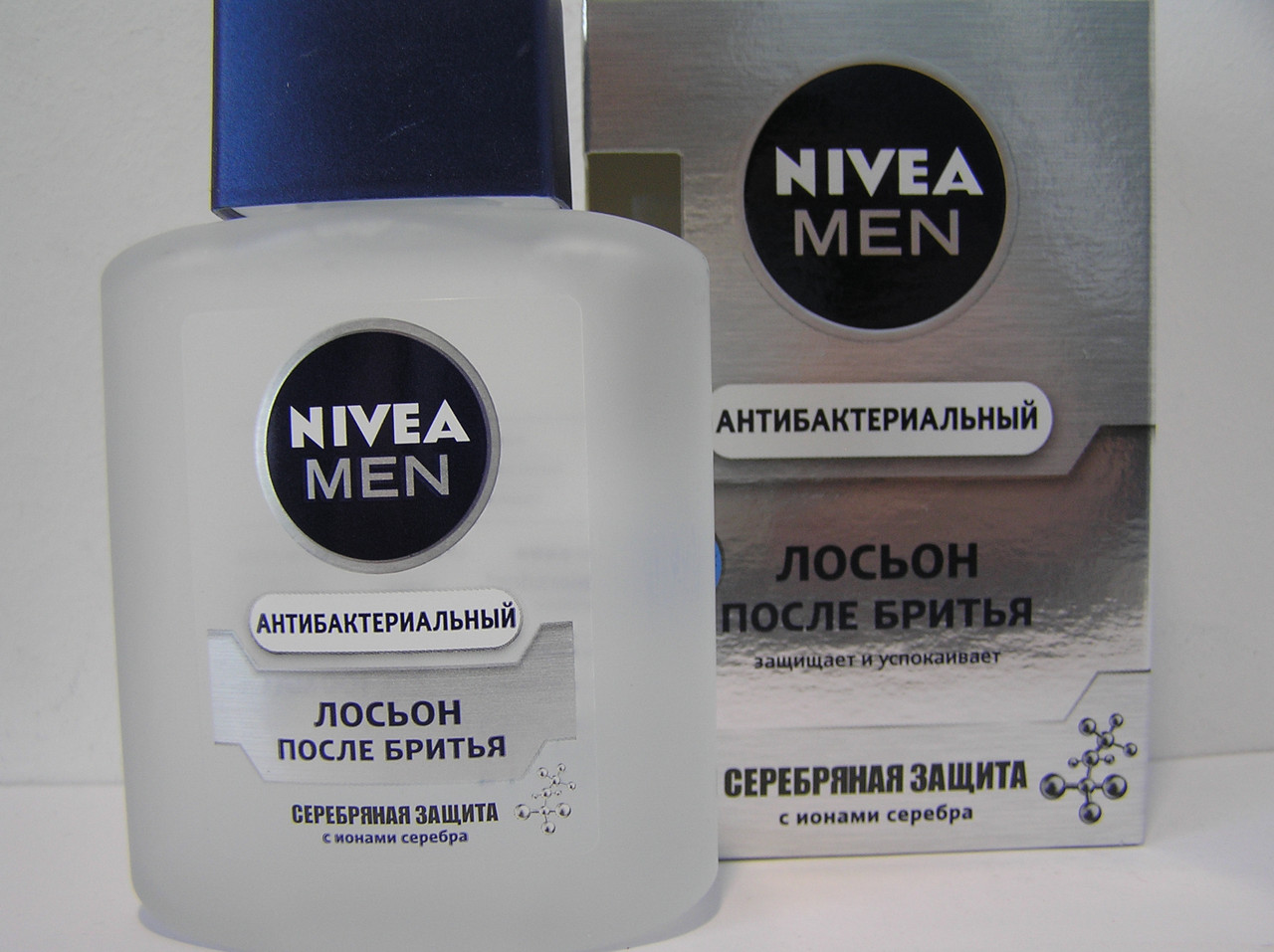  Лосьйон після гоління чоловічий Nivea 100 мл. (Нивія Антибактеріальний Срібний захист) 