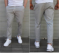 Брюки летние мужские серого цвета (серые), мужские прямые штаны весна лето Турция M