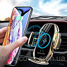 Розумний автотримач автоматичний з бездротовою зарядкою Silver, фото 5