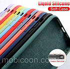 Чохол Silicone Case (c мікрофіброю) для Samsung A52 Blue, фото 4