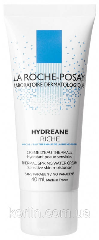 La Roche-Posay Hydreane Riche Creme Зволожувальний крем для сухої шкіри обличчя Ля Рош-позі Гідріан Ріш Крем ФРАНЦІЯ