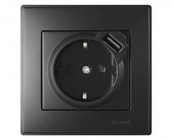 Вимикач одноклавішний IP54 ФОРС IEK, накладний монтаж, зовнішній, пиловологозахищений, вуличний