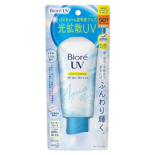Biore UV Aqua Rich light UP Essence SPF50+ PA++++ японська сонцезахисна зволожувальна есенція 70 g