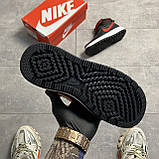 Чоловічі кросівки Nike Air Force 1 Boot GORE-TEX High Black White Red, чорні шкіряні кросівки найк аір форс, фото 6