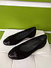 STTOPA Розміри 41-27,5 см. Балетки туфлі великих розмірів із натуральної шкіри. 162-4044 Чорні, фото 10