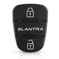 Резиновые кнопки-накладки на ключ Hyundai Elantra (Хюндай Элантра) симметрия с лого