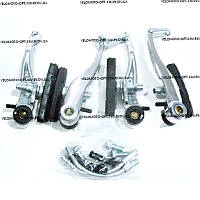 Тормоз V-brake задний+передний в сборе серебро Китай