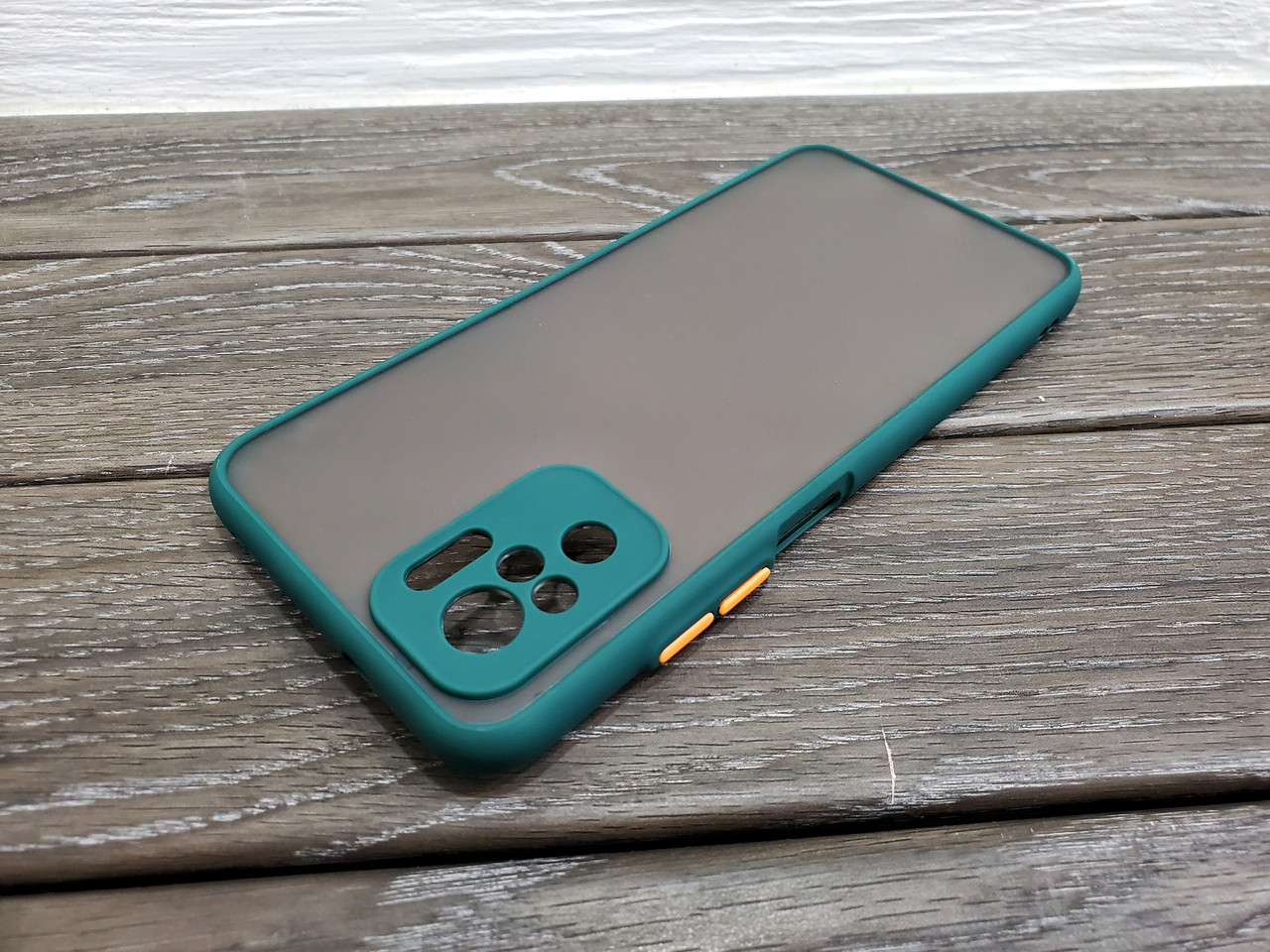 Матовий протиударний чохол для Xiaomi Redmi Note 10 ⁇ 10S зелений бампер захист камери