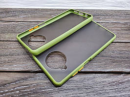 Протиударний матовий чохол для Xiaomi Mi 10t Lite хакі бампер