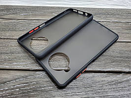 Протиударний матовий чохол для Xiaomi Mi 10t Lite чорний бампер