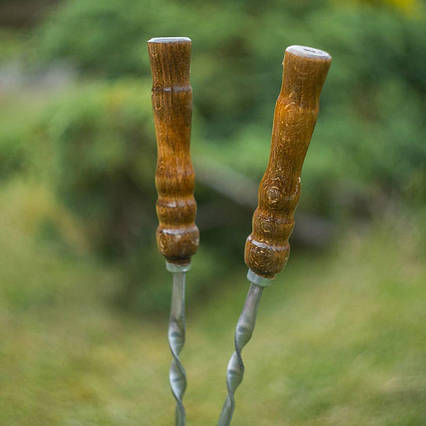 Шампури з дерев'яними ручкам 60 см Сувенірні Zauberg 5911