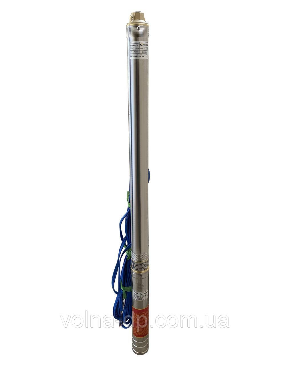 Насос свердловинний 3" OPTIMA 3SDm1,8/27 0,75 кВт 115м +пульт+кабель 15м NEW