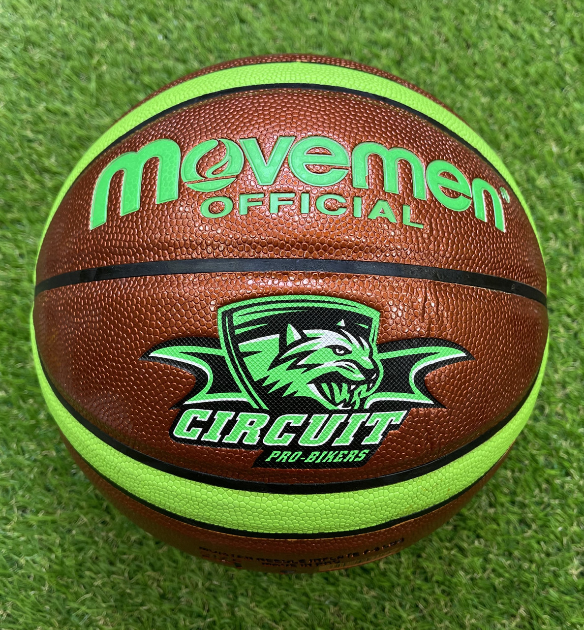 М'яч баскетбольний Movemen №7 PU Circuit, салатовий