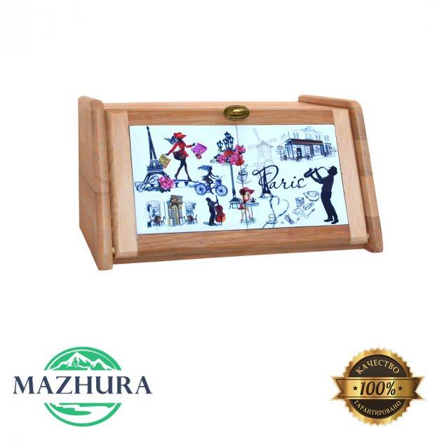 Хлібниця дерев'яна 20.5х40.5х30.5 см mz575635 MAZHURA
