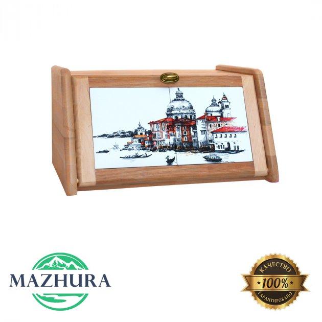 Хлібниця дерев'яна Венеція 20.5х40.5х30.5 см mz575633 MAZHURA