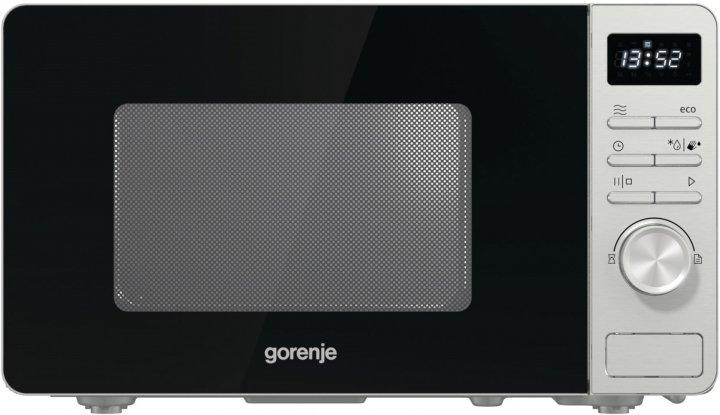 Мікрохвильова піч Gorenje MO20A3X сіра електронна дисплей 20 л, 800 Вт