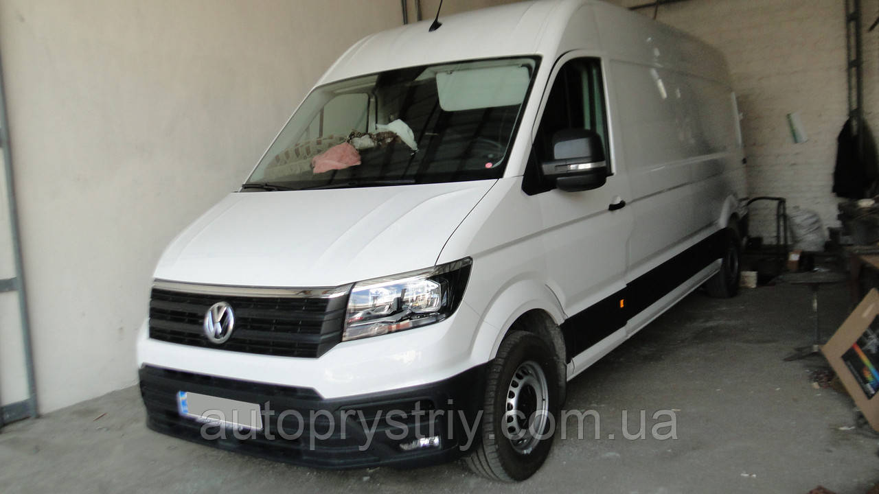 Фаркоп - Volkswagen Crafter Мікроавтобус (2017--) посилена підніжка, з'ємний на 2 болтах на пластині