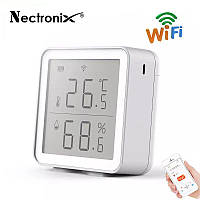 Wifi термометр гигрометр комнатный с датчиком температуры и влажности Nectronix TRD02-01A, приложение Tuya для