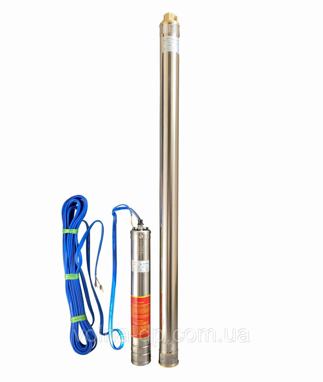 Насос свердловинний 3" OPTIMA 3SDm1,8/39 1,1 кВт 159м +пульт+кабель 15м NEW