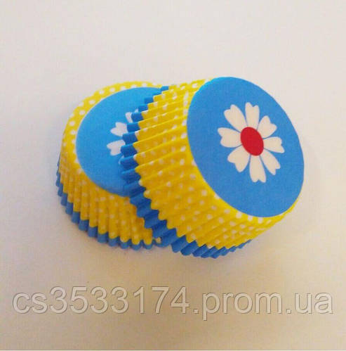 Купить Бумажные формы для кекса 50/30 Ромашка 50 шт, цена 25 грн — Prom ...