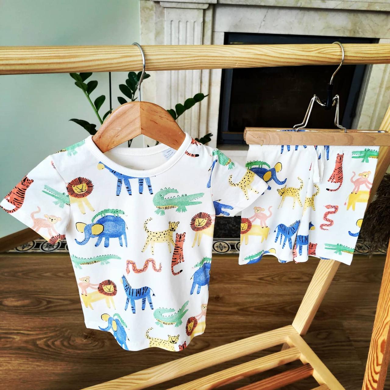Літній костюмчик шортики та футболка від George 9-12м 74-80см