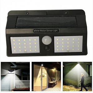 Ліхтар вуличний з датчиком руху на сонячній батареї Solar Sensor Wall Light YH 818 PR2