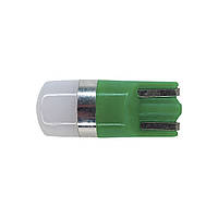 Автомобильная LED лампа T10 W5W 12-24V 1smd 3030 Philips светодиодная с драйвером, зеленый цвет света