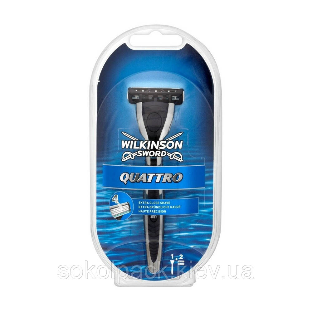 Купить Станок Wilkinson Sword QUATTRO for women 4 лезвия + 2 запасных ...