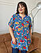 Вільна жіноча туніка-сорочка великих розмірів, фото 4