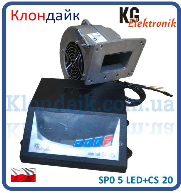 Комплект автоматики для твердотопливных котлов KG ELEKTRO SP 05 LED + DPS 120 - фото 3 - id-p210802271