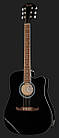 Електро-акустична гітара FENDER FA-125CE WN BLACK, фото 3