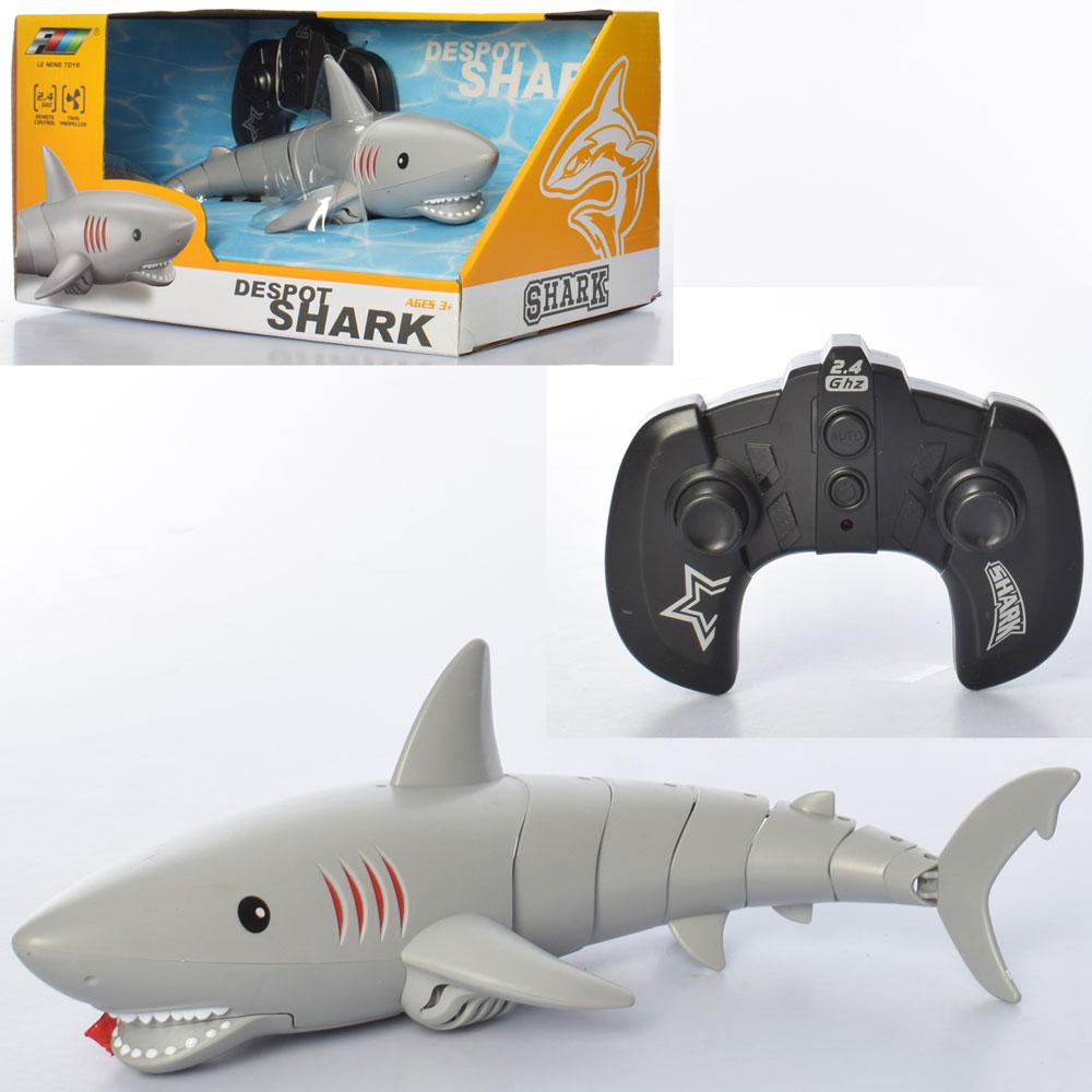 Інтерактивна Акула к23 СІРА з дистанційним управлінням на акумуляторі