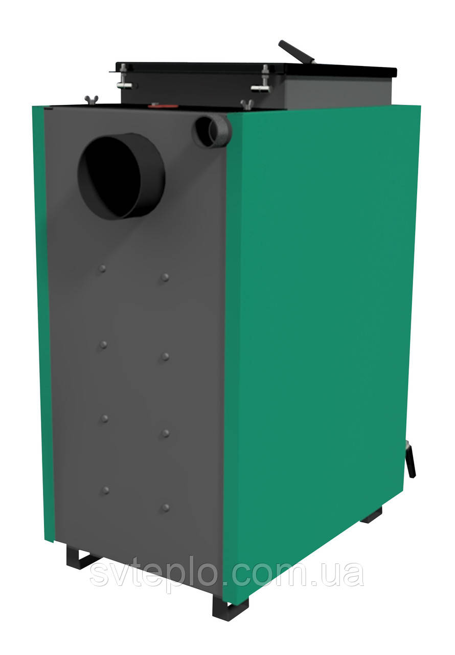 Твердотопливный котел шахтного типа Zubr Termo (Зубр Термо) 18 кВт. Сталь 5 мм. - фото 3 - id-p1421091334