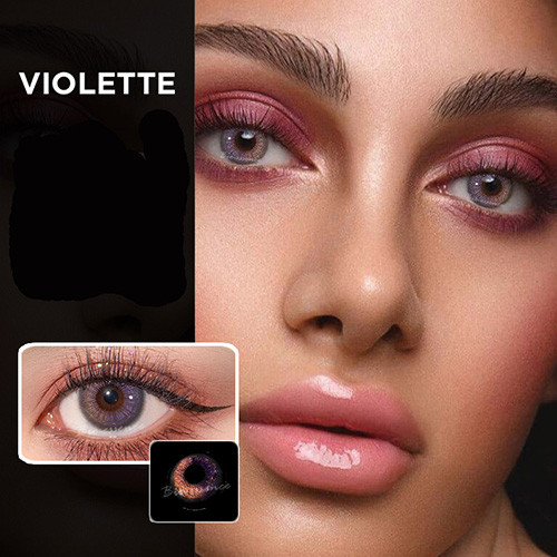 Кольорові контактні лінзи Коричневий+Фіолетовий (VIOLETTE)