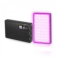 LED — освітлювач, відеосвітло Teyeleec TC120AC-RGB (кольоровий) з вбудованим акумулятором
