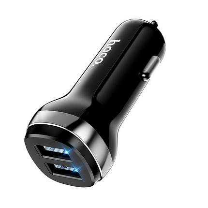 Адаптер автомобільний HOCO Superior Z40 2USB, 2.4 A, чорний, фото 3