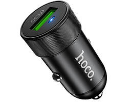 Адаптер автомобільний HOCO Z32, 1USB, QC3.0, 3A, 18W, чорний