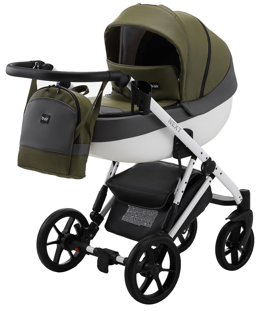 Дитяча коляска 2 в 1 Bair Next White Ecco 59 Хакі