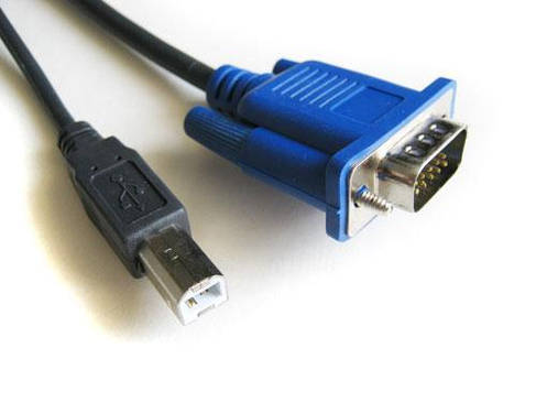 Кабель KVM свіча VGA + USB 47547-12, фото 4