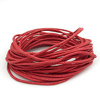 Шнур вощений червоний 1,5 мм