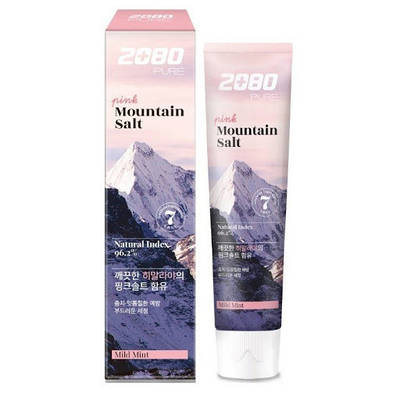 Зубна паста з рожевою гімалайською сіллю Dental Clinic 2080 Pure Pink Mountain Salt Toothpaste Mild Mint 120 g