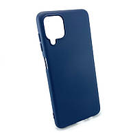 Чехол для Samsung Galaxy A12, A125, M12, M125 накладка бампер силиконовый Soft Full синий