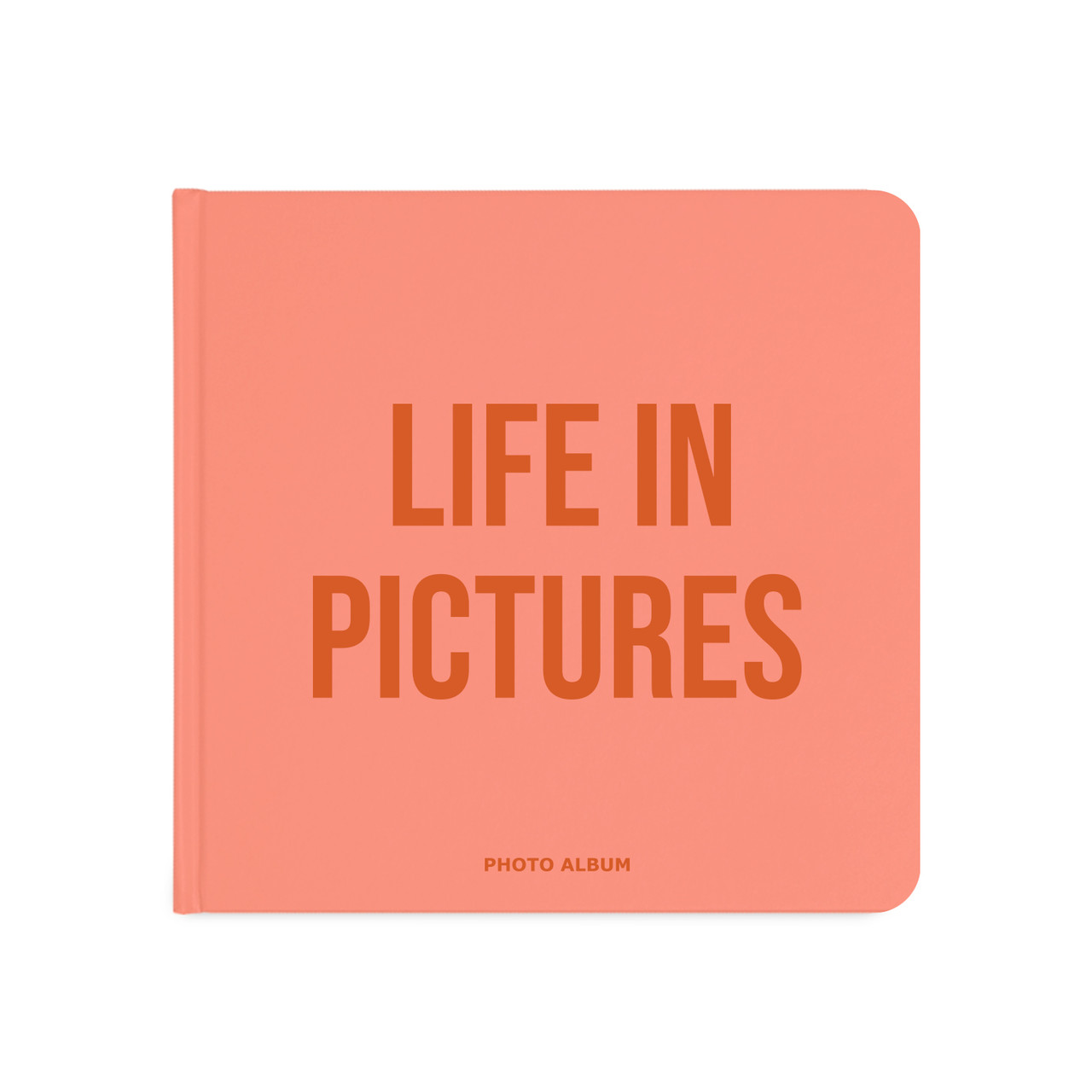 Фотоальбом Life in picture з чорними сторінками | фотоальбом квадратний 22,5х22,5 см, 30 сторінок (15 листів)
